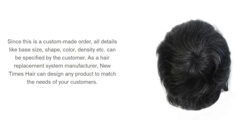 Men′s Easy Use Clip on Lace & Mono Wigs - High Quality!