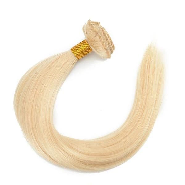 Chinese Remy Hair Blond Clip-in Female Toupee