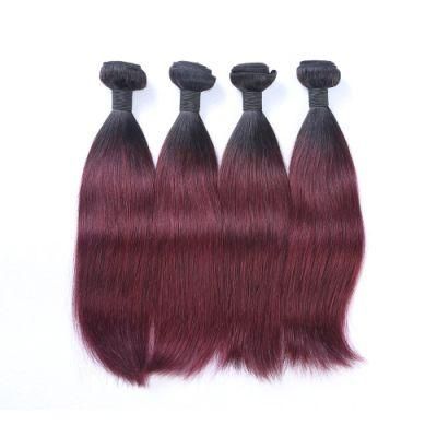 Kbeth Red Color Human Hair Weave for Women 2022 Spring Trendy Remy Natural Hair Custom Accept Straight Hair Weft with Low MOQ