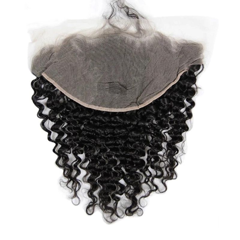 Kbeth Wholesale Deep Wave Bundles with Lace Toupee 100% Virgin Hair Remy Brazilian Human Hair Bundles with Lace Toupee From China Factory