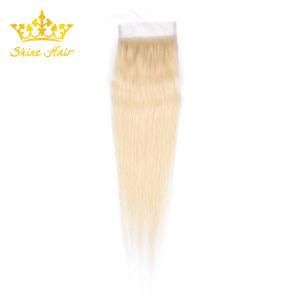 #613 Blonde 4*4 Lace Closure Unprocessed 100% Virgin/Mink Human Hair in Stock