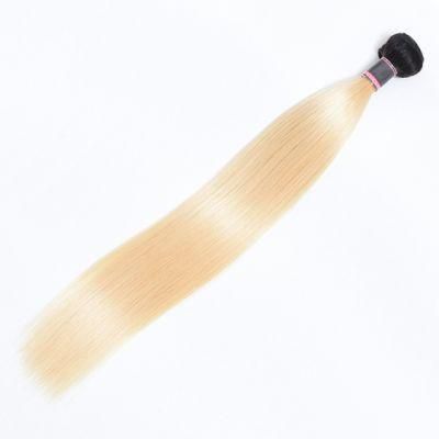 Straight Remy Hair Extensions Brazilian Human Hair Bundles 16 Inches T1b/613