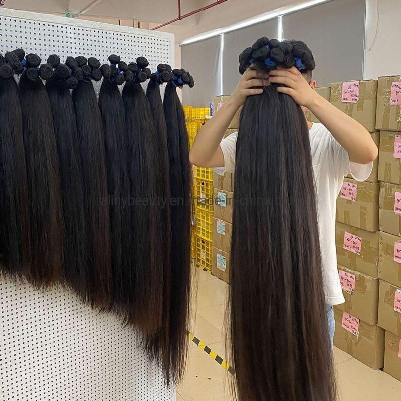 12A Grade High Quality Double Drawn Raw Virgin Cuticle Aligned Human Hair Bundles, 100% Brazilian Human Hair Extension Vendors