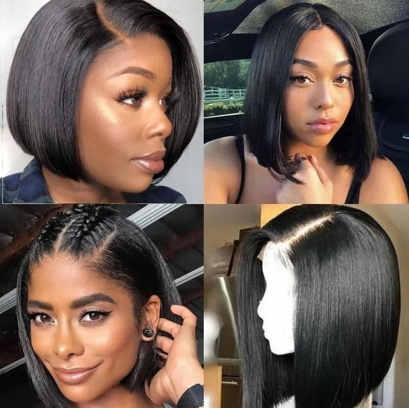 Hot Sales Natural Black Brazilian Human Hair Bob Wig