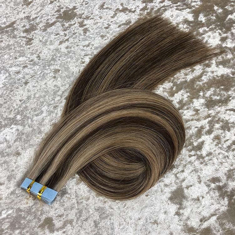12A Remy Virgin Hair Cuticle Aligned Straight Human Tape Hair Extension