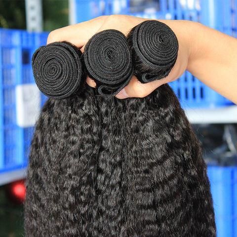 High Quality Raw Virgin Cuticle Aligned Hair Human Hair Kinky Weave Bundle for Black Women