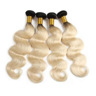 Ombre 1b 613 Dark Roots Blonde Brazilian Remy Hair Extension