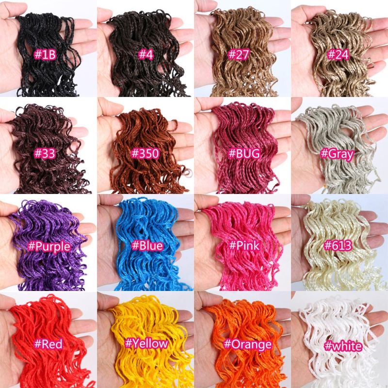 28inch Synthetic Afro Curly Zizi Crochet Braids Hair Extension 3X Box Braiding Hair