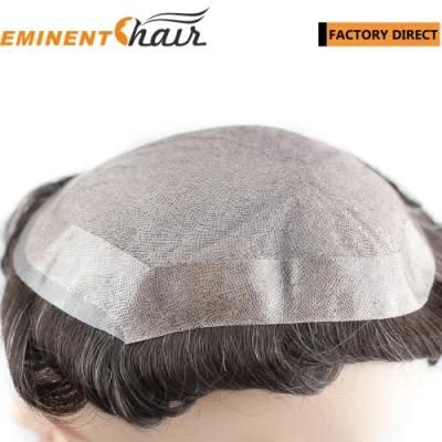 Factory Direct Silk Mono Indian Hair Men&prime;s Toupee
