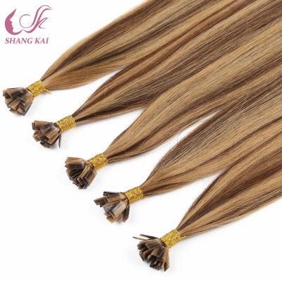 Cuticle Aligned Virgin Hair Indian Mix Piano Color Keratin Pre Bonded Flat Tip Hair Aliexpress