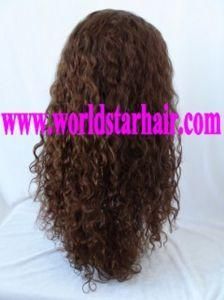 Water Weave Indian Remy Human Hair Full Lace Wig