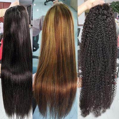 Moonhair Virgin Cuticle Aligned Mink Brazilian Hair 13X4 Lace Front Wig Straight