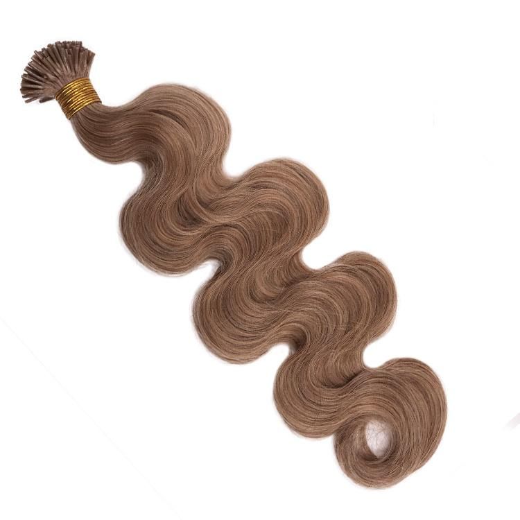 100% Cuticle Aligned Brazilian Human Hair Body Wave I-Tip Human Hair Extensions