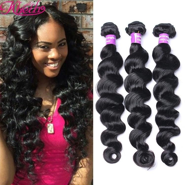 Kbeth Loose Wave Bundles Brazilian Hair Unprocessed Brazilian Virgin Hair Bundle Suppliers Weft