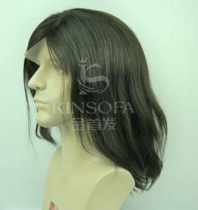 100% Africa Hair Front Lace Wig (Kinsofa 247673)