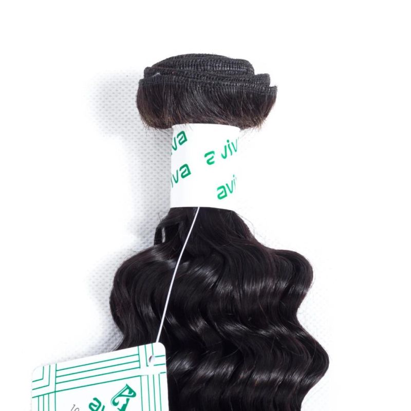 Deep Wave Peruvian Virgin Hair 100% Weave Human Hair Bundles Unprocessed Hair Extension Natural Color