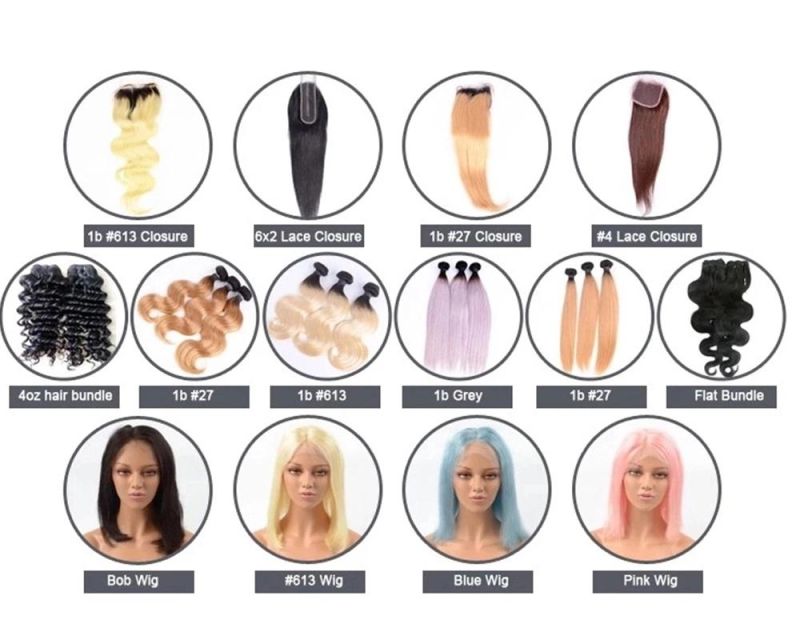 Kbeth Loose Wave Bundles with Closure for Black Women Customized Remy Human Hair Bundles Hair Extension Wholesale