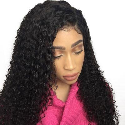 Kbeth Wholesale Virgin Hair Vendors 16 Inch Brazilian Human Hair Lace Frontal Kinky Curly Wigs for Black Women