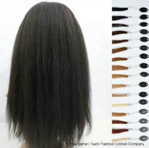 Top Silk Full Lace Wigs with Natural Hairline Yaki Curly