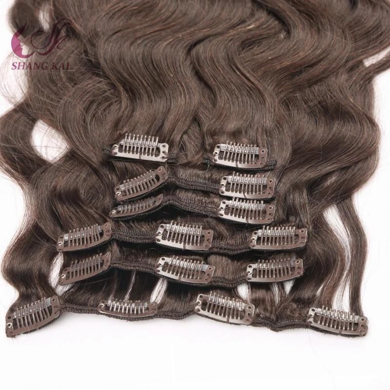 Remy Wavy Natural Hair Clip Human Hair Extension