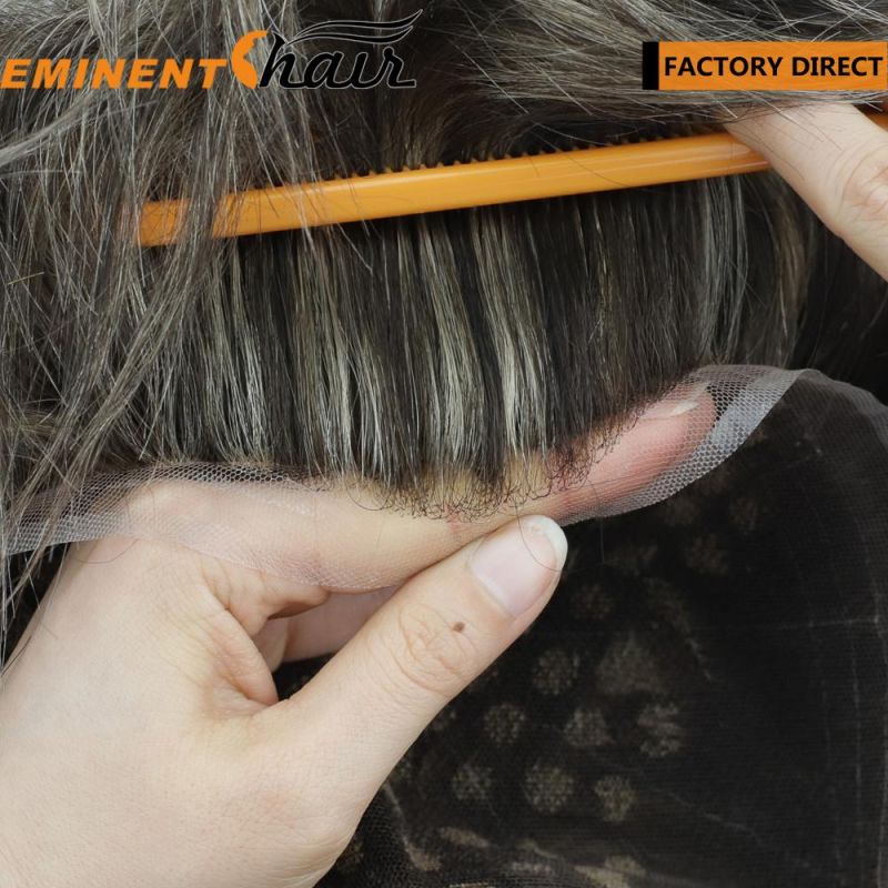 Indian Hair Highlights Full Lace Men′ S Hair System