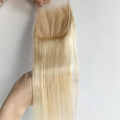 2020 High Quality Wholesale Blonde 613# Human Hair 4*4 Closure