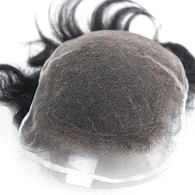 Men&prime;s Full Lace Toupee - High Quality Materials - Custom Made Swiss Toupee Wigs