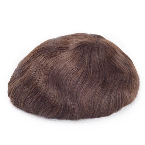Indian Remy Hair Replacement Super Thin Skin Stock Toupee