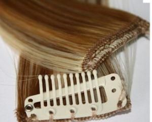 24 Inch European Hair Full Head Clip on Hair Extension Brand Hair