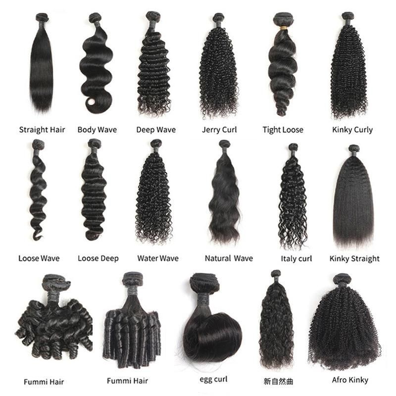 Water Wave, Deep Wave, Deep Curly, Straight Human Hair Bundles Hair 100% Unprocessed Hair Bundle Different Colors with Double Drawn for Black Women 28"