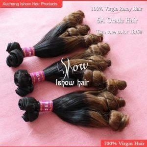 New Arrival Top Quality 6A Grade Brazilian Virgin Remy Hair Thick and Full Ombre Hair T1b/6# Mixed Texture Super Loose (Bs-ls)