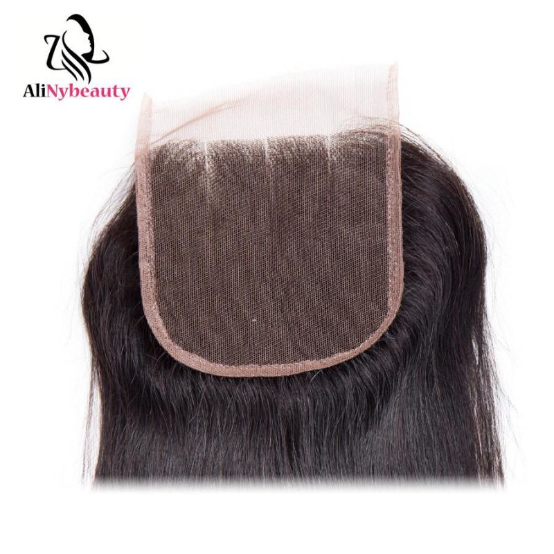 China Suppliers 100% Virgin Brazilian Straight Lace Closure