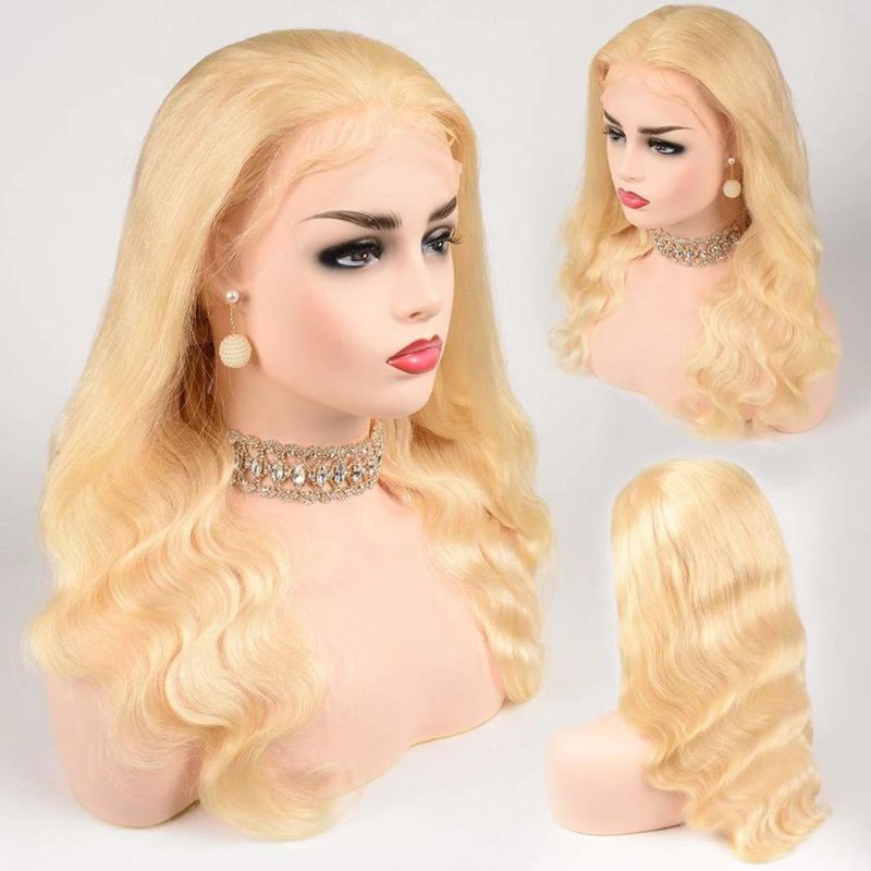 Blonde Human Hair Wigs for Women Pre Plucked with Baby Hair 150% Density Blonde Wig 24 Inches
