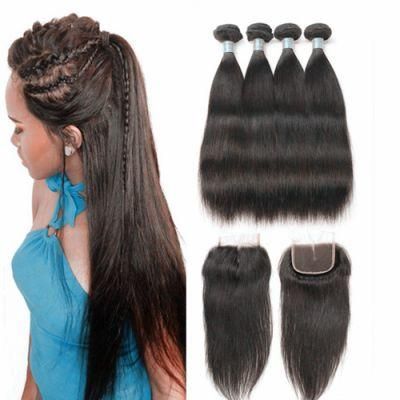 Kbeth Straight Toupees for Ladies Brazilian 100% Remy Virgin 4*4 Human Hair Middle Part Lace Front Remy Women&prime; S Toupee Ready to Ship