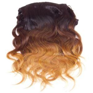 Indian Ombre Body Wave T1b/4/27 Clip-in 100% Human Hair