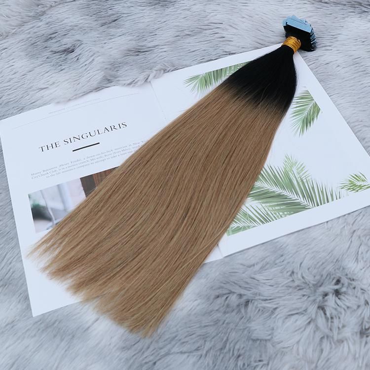 High Elasticity Keratin Kinky Skin Weft Tape Hair Extensions