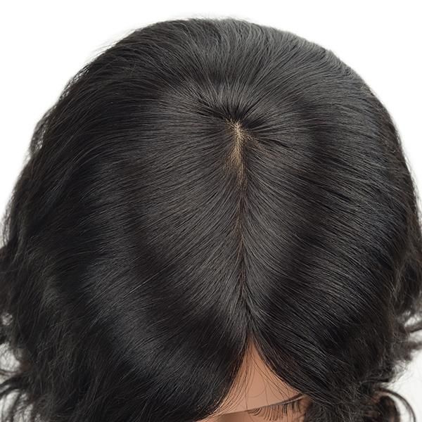 High Quality Mongolian Virgin Hair Women Natural Hair Toupee