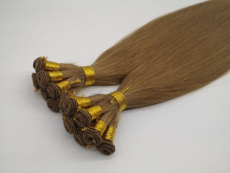 Top Quality Indian Remy Hair Double Drawn Handtied Hair Weft