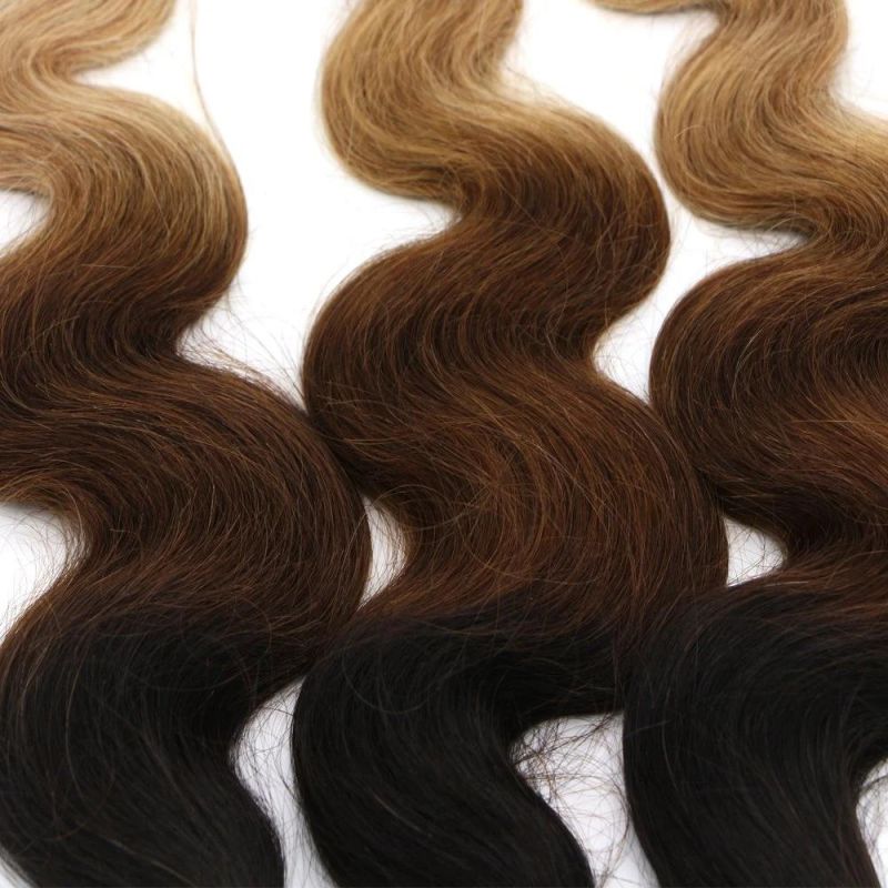 1b/4/27 Body Wave Brazilian Remy Human Hair Weave with Closure