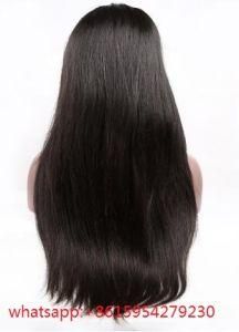 Lace Front Wig Human Hair Straight Hair Natural Black Color