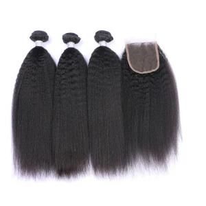 Indian Kinky Straight 100% Human Hair Weave