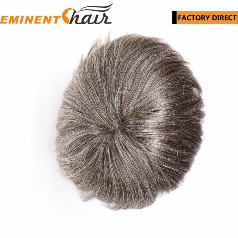 Human Hair Toupee Men′s Stock Hair System
