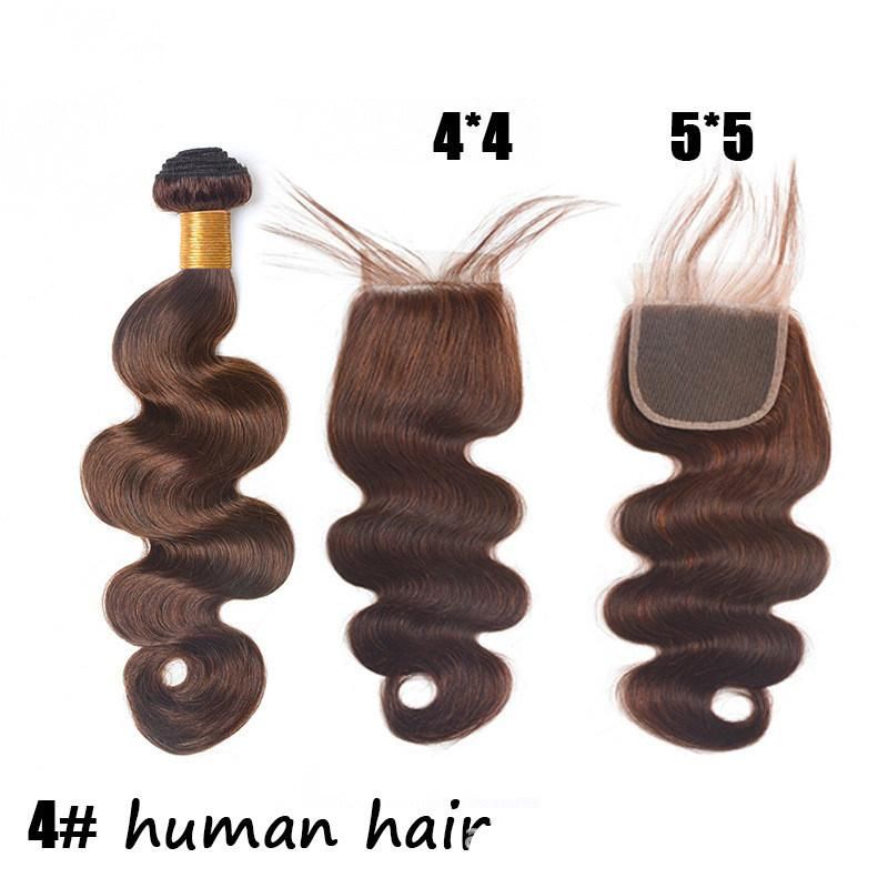 100g 4# Human Hair 8"-30" Body Wave Curly Human Hair Bundles