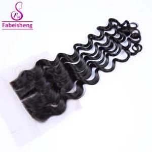 Brazilian Virgin Hair Bundles with Silk Base Closure 10A Top Grade Loose Wave Human Hair Weave