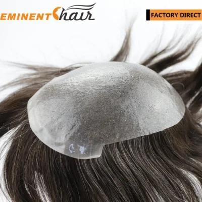 Men Skin Base Human Hair Hairpiece