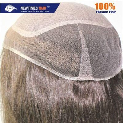 Custom Ladies Silk Top and Authentic French Lace Hair Replacement System