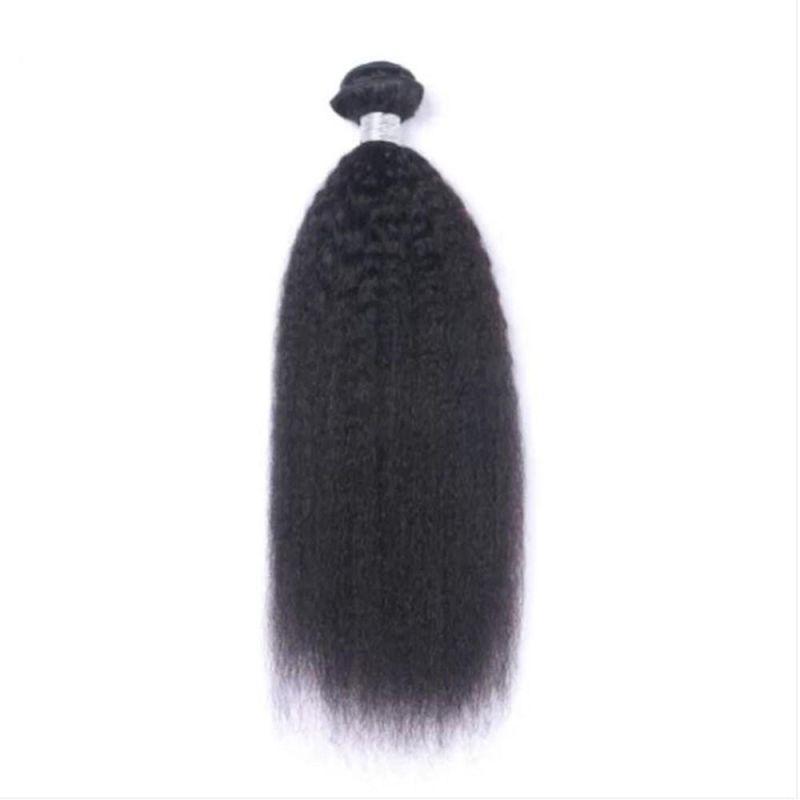 Riisca Human Hair Remy Hair Extensions Kinky Straight Hair Weave Bundle