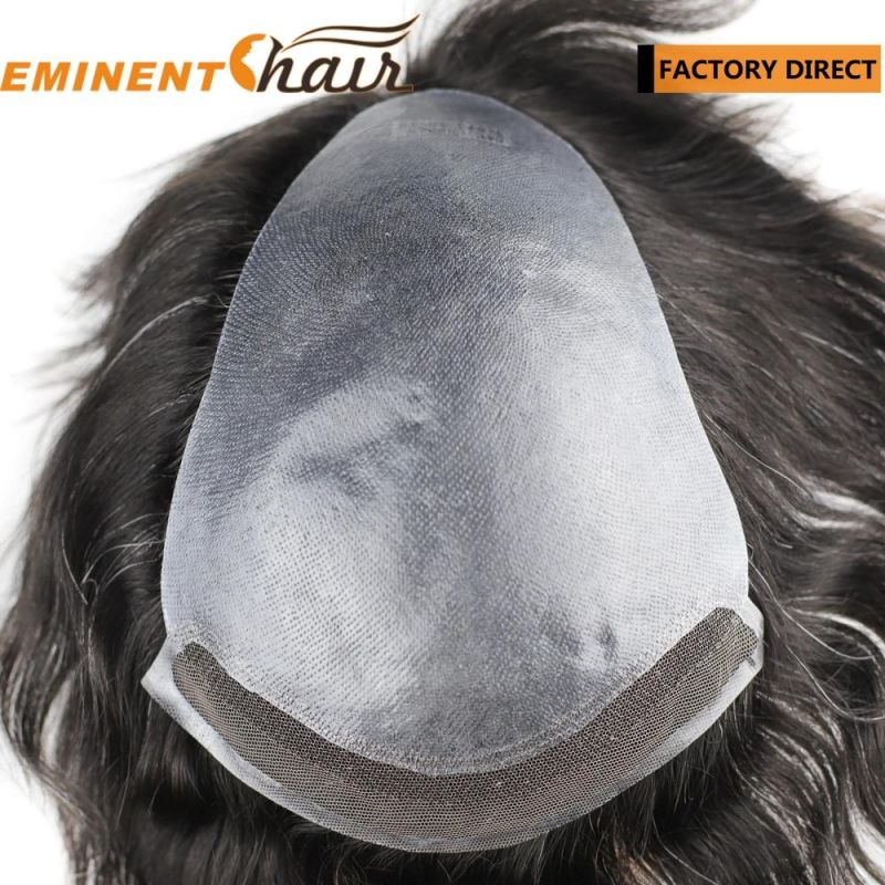 Lace Front Men′s Human Hair Replacement
