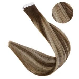 Natural Straight Hair Tape in Hair Extensions