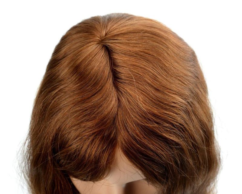 Natural Looking Mono Toupee Indian Human Hair for Women